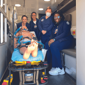 Students from the spring 2022 rural nursing immersion program in Childress experience care in rural Texas.